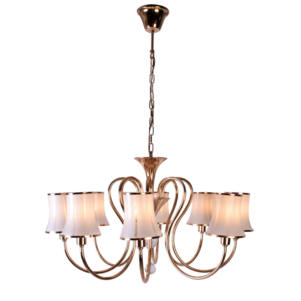 Classic Design Gold Chandelier 8 Light