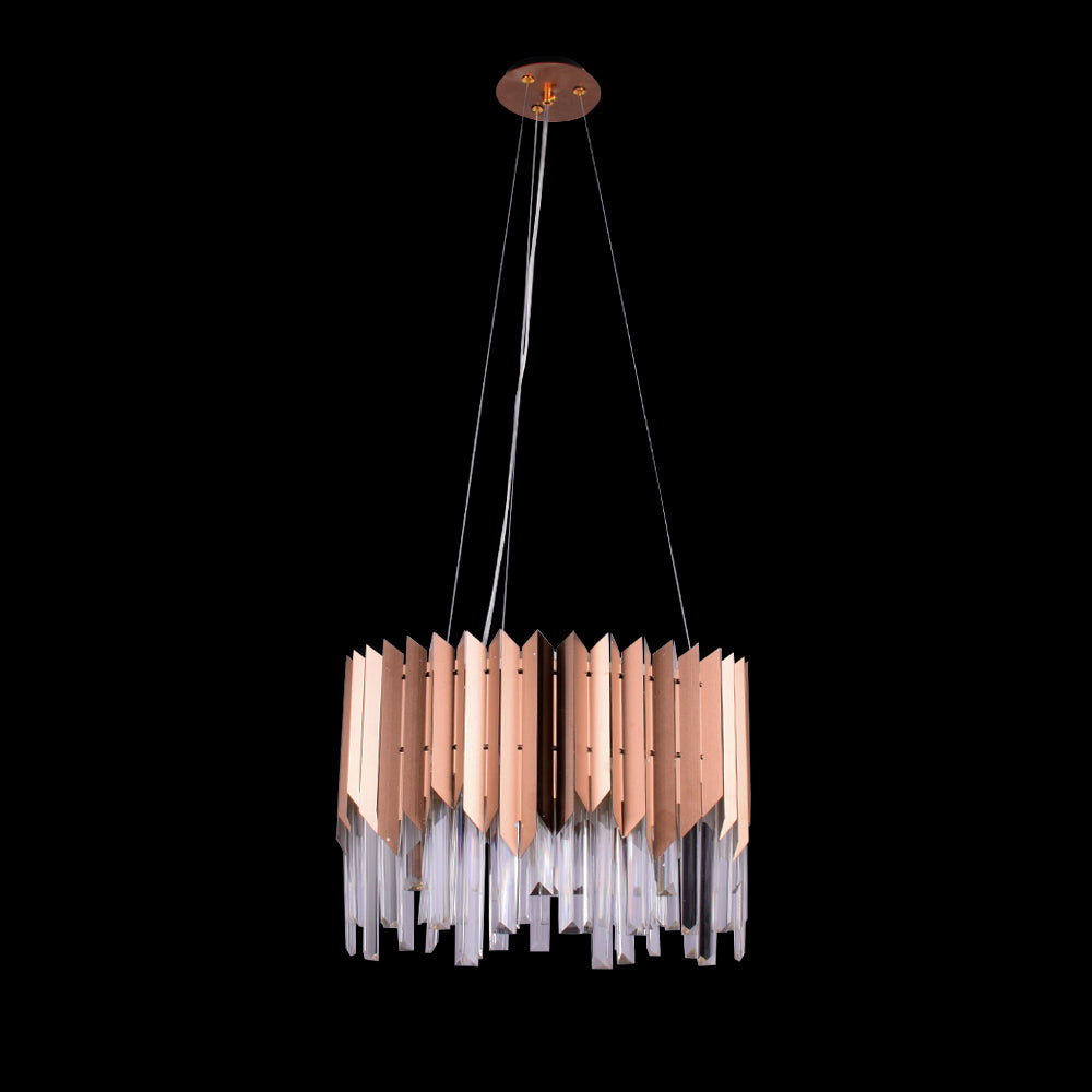 Rose Gold Plated LED Pendant Light (Round Big)