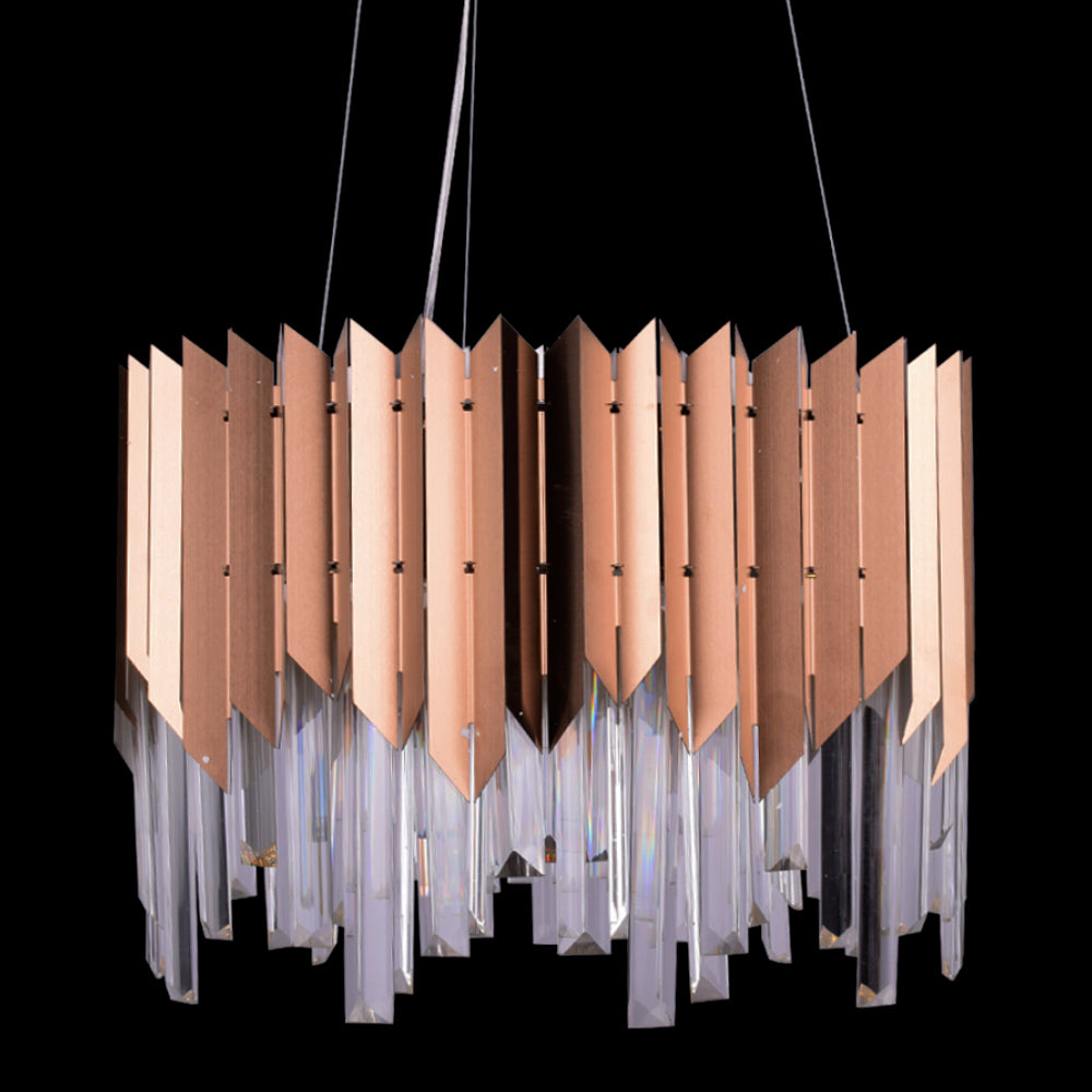 Rose Gold Plated LED Pendant Light (Round Big)