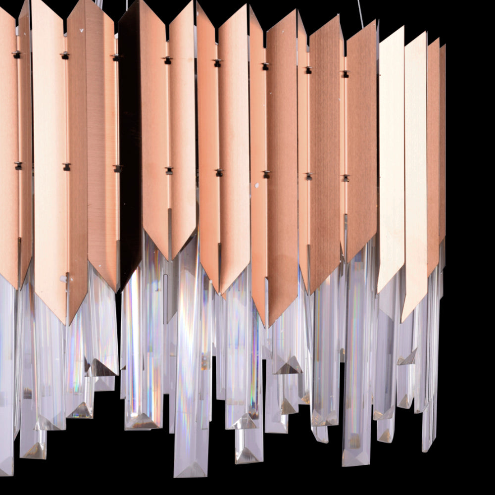 Rose Gold Plated LED Pendant Light (Round Big)