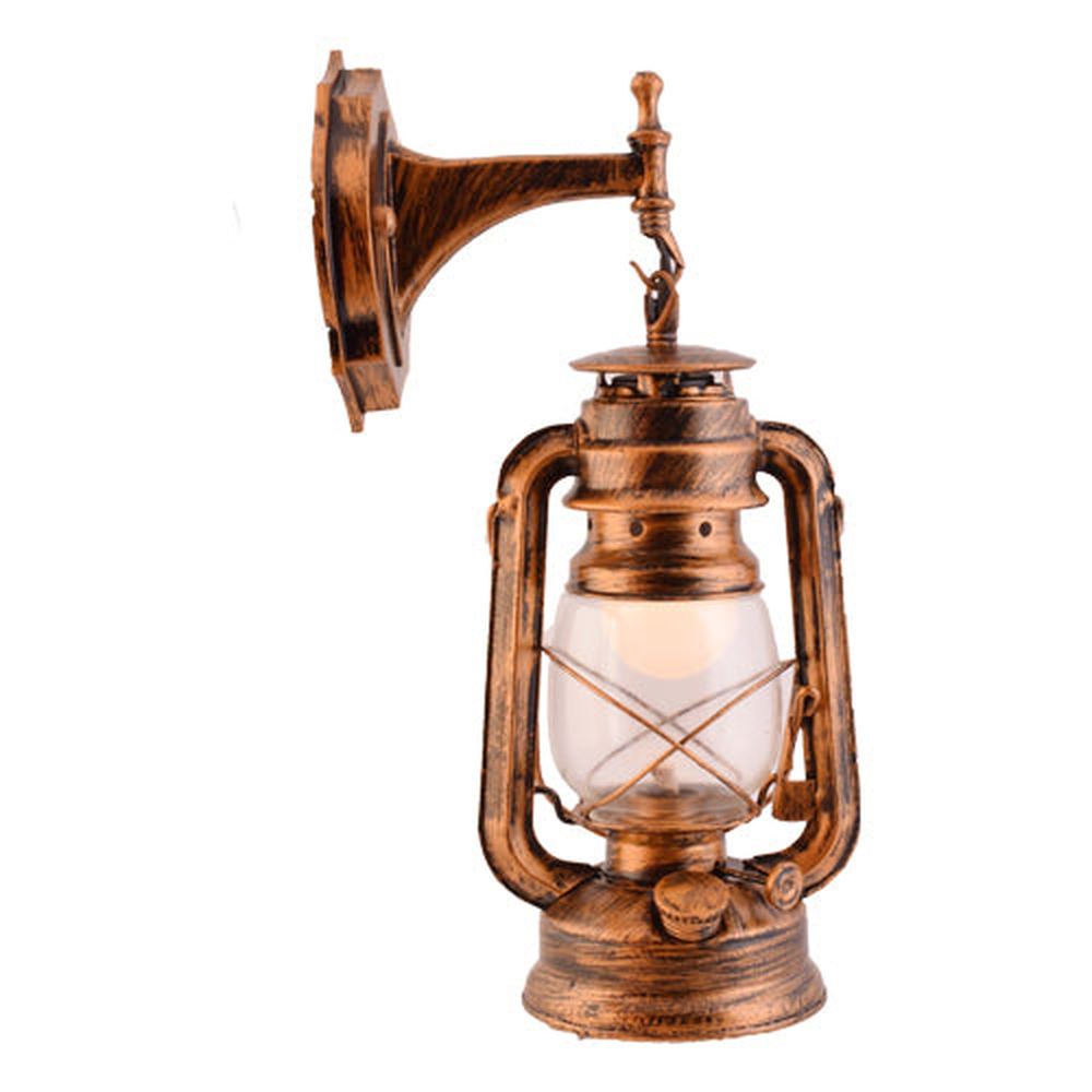 Rustic Lantern Wall Light-Starry Night