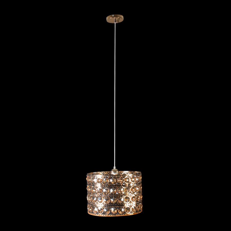 Gold With Crystals LED Pendant Light - 7 watts-Starry Night